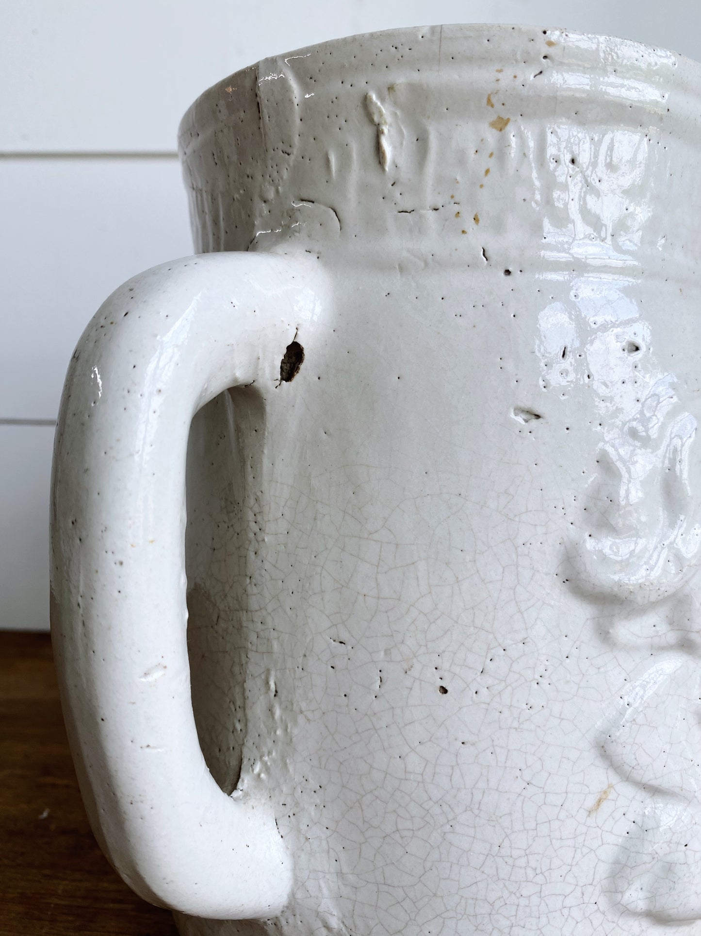 Gorgeous Antique Stoneware Pitcher