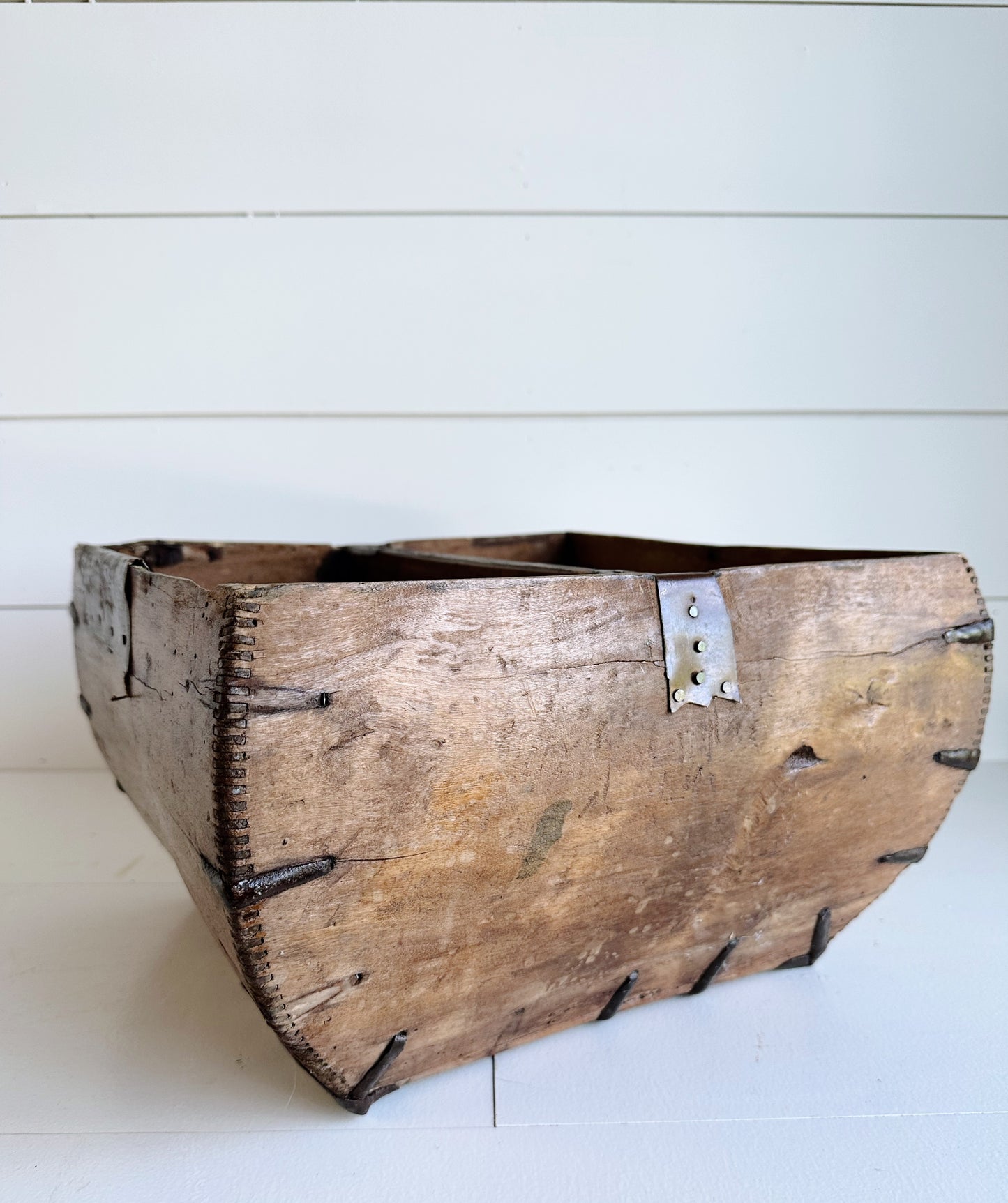 Gorgeous Antique Wood Trug