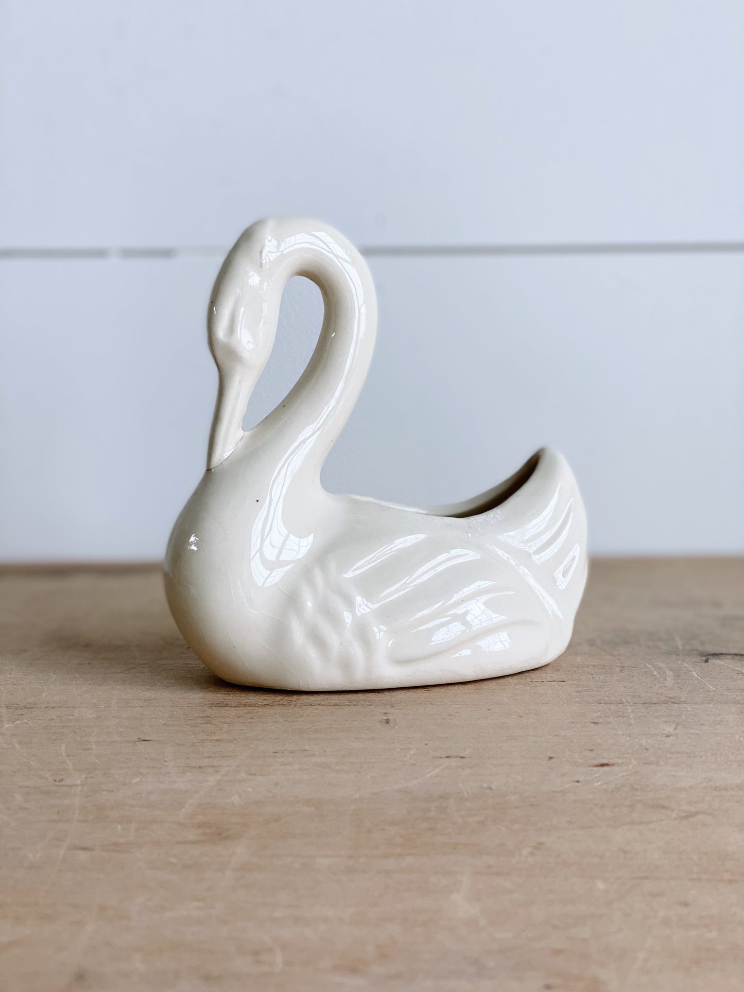 Vintage Swan Planter