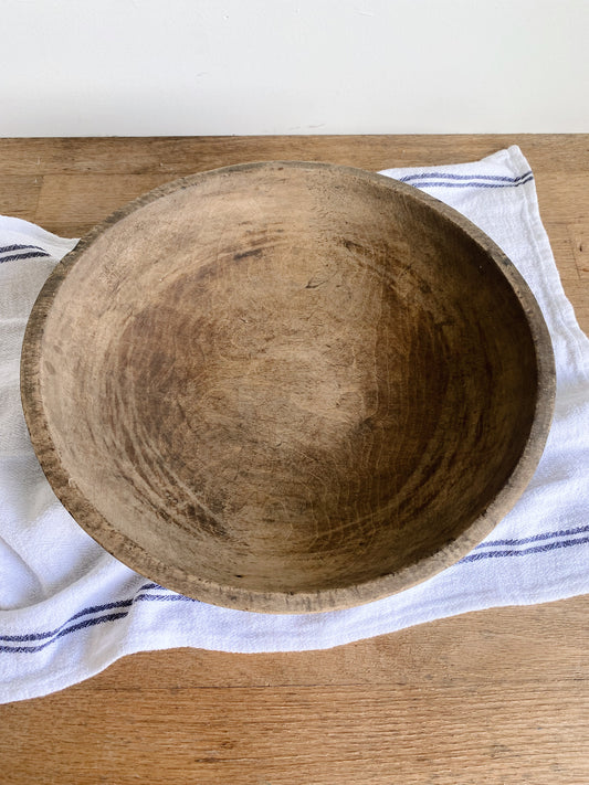 Antique Wood Bowl