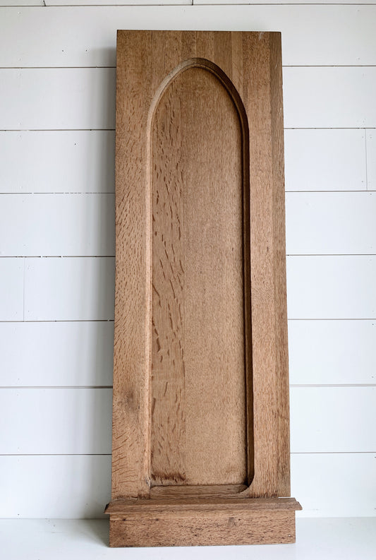 Salvaged Antique Oak Piano End Panel