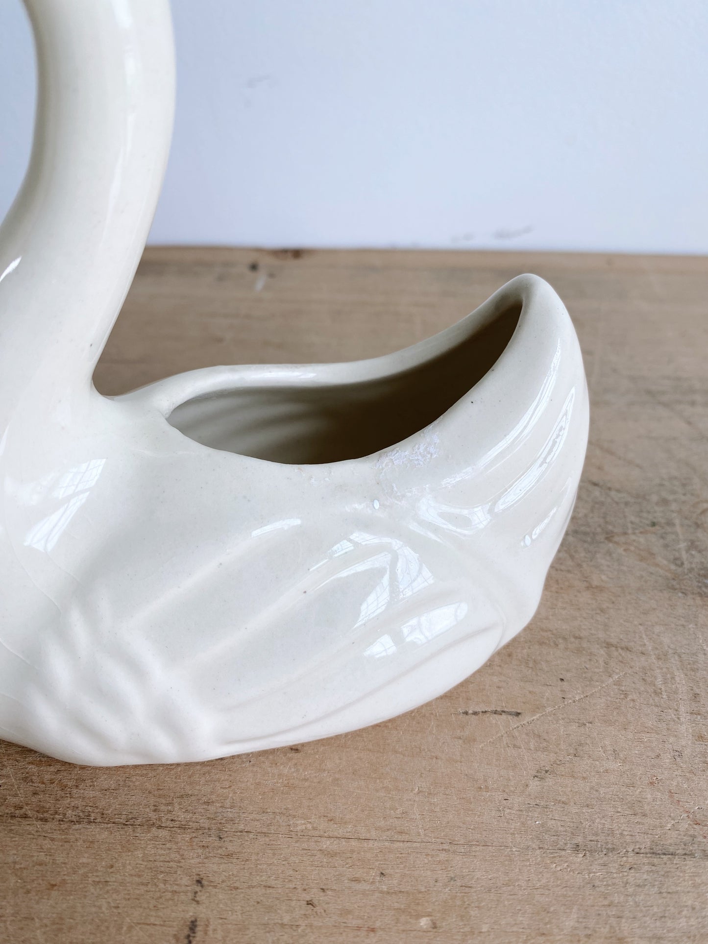 Vintage Swan Planter