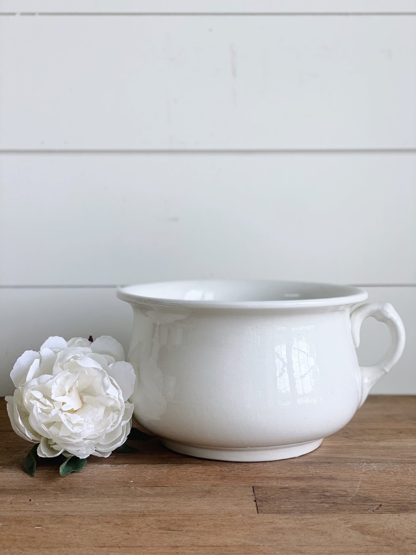 Antique Ironstone Chamber Pot (unmarked)