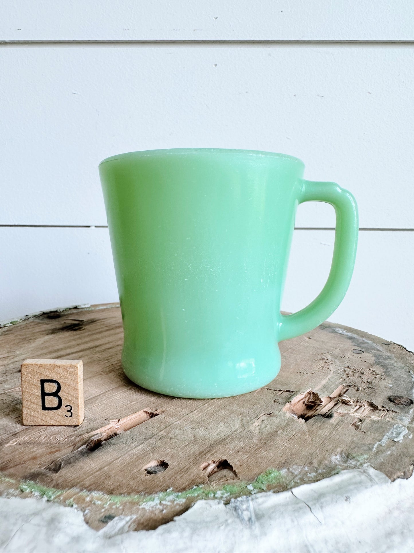 Vintage Fire King Jadeite D Handle Mug