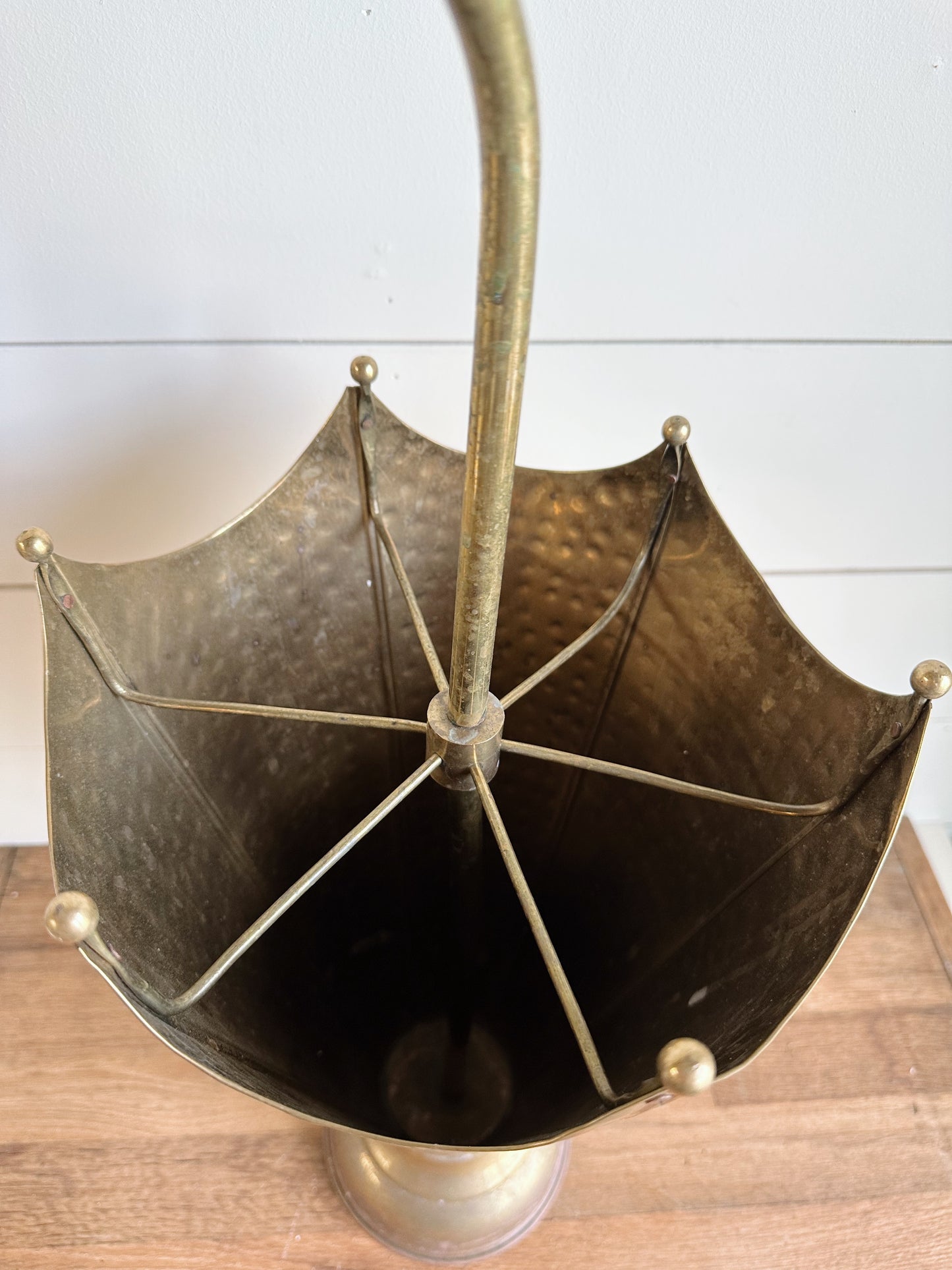 Vintage Brass Umbrella Stand