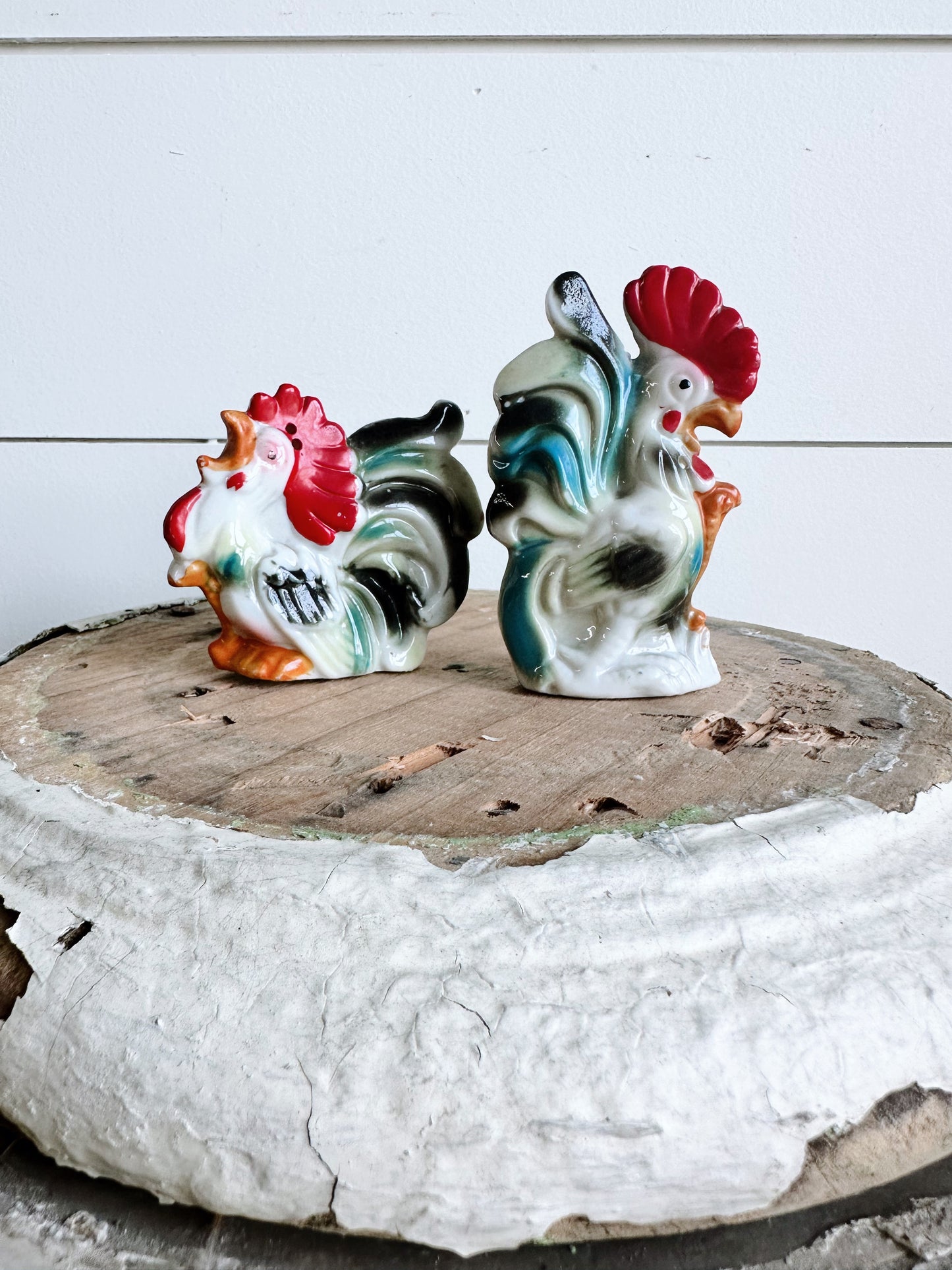 Vintage Rooster (Japan) Salt & Pepper Shakers