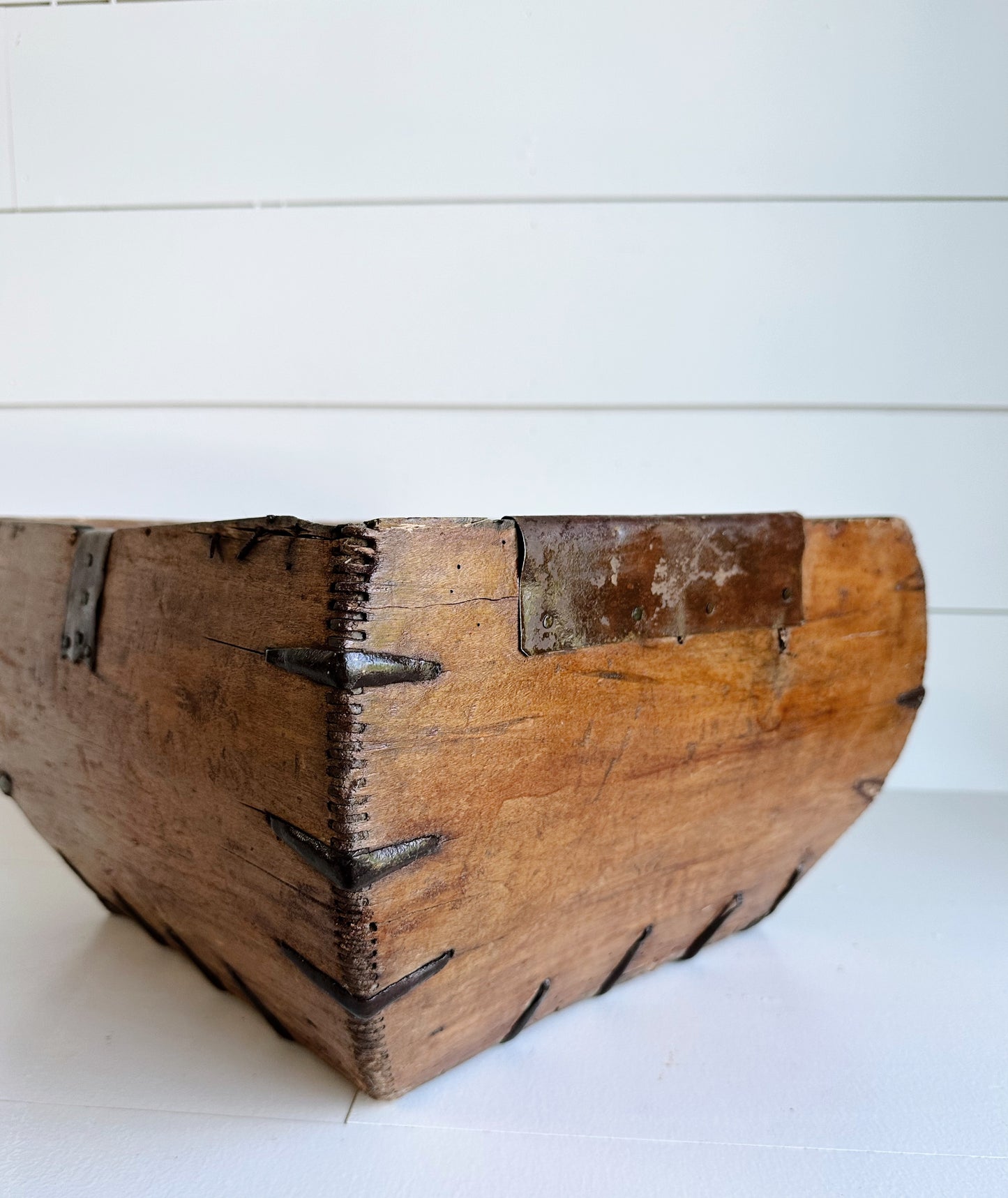 Gorgeous Antique Wood Trug