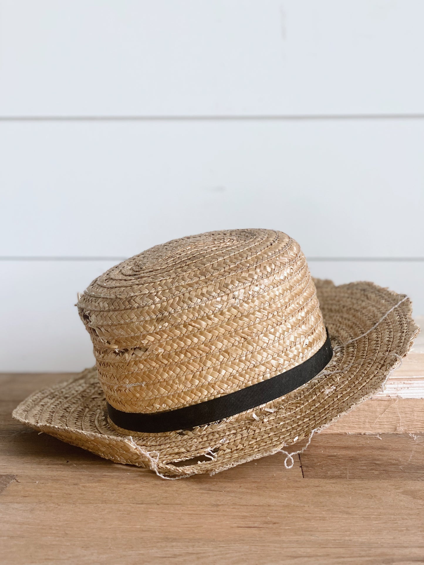 Authentic Tattered Amish Child’s Hat