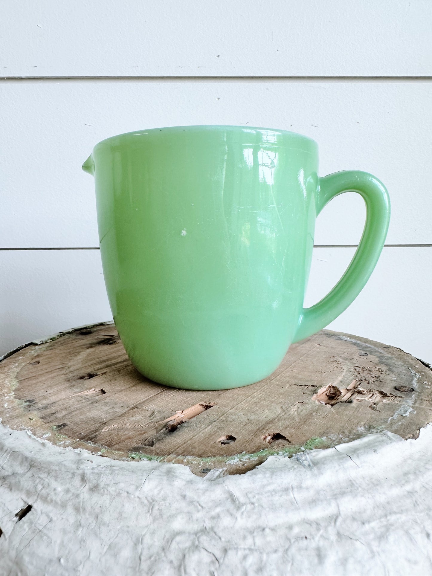 Vintage Fire King Jadeite Milk Pitcher