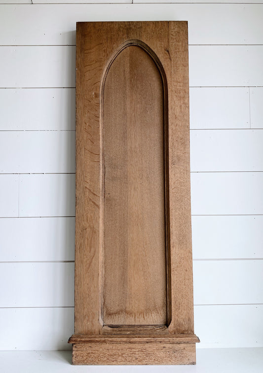 Salvaged Antique Oak Piano End Panel