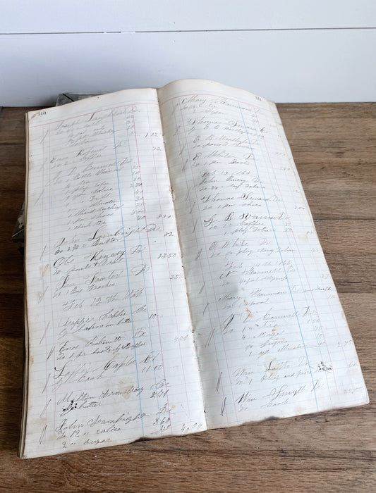 Antique 1865 Country Store Ledger