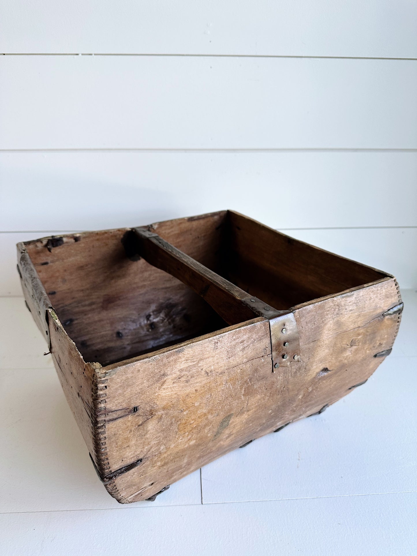 Gorgeous Antique Wood Trug